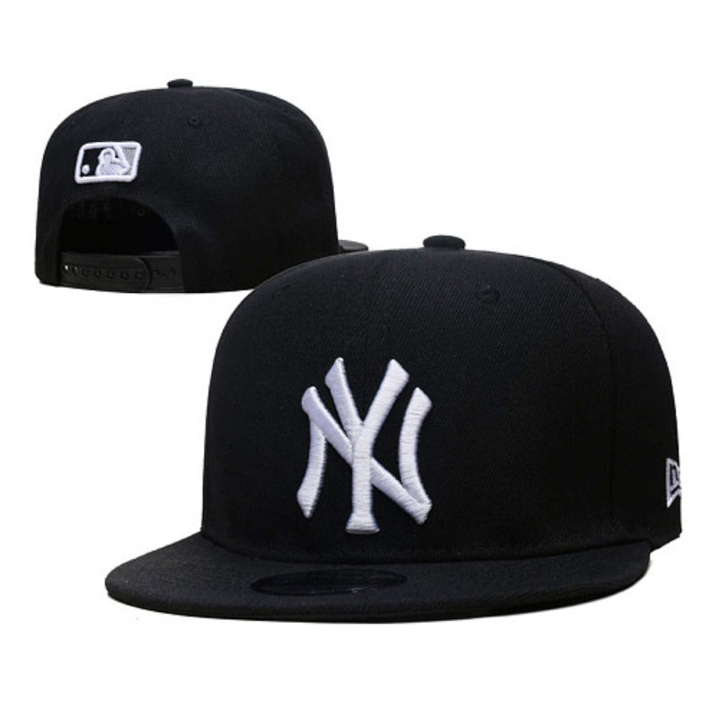 NYC City Baseball NY Symbol Flat Brim & Dad Caps, Unisex Adjustable Local Game Day Headwear Multi-Color Washed Solid Two-Tone Mesh Styles