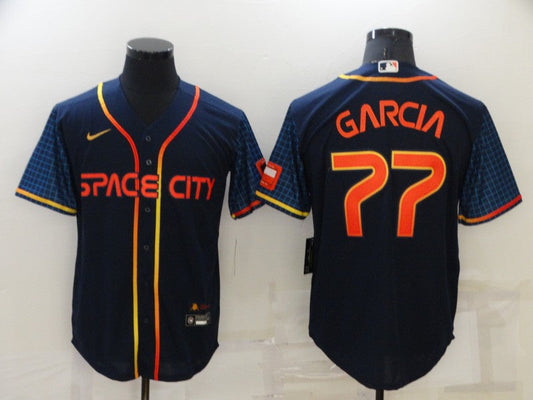 Men/Women/Youth Houston Astros Luis Garcia #77 baseball Jerseys