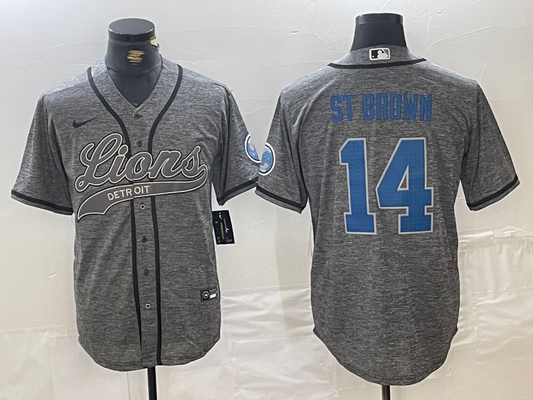 men/women/kids Detroit Lions Amon-Ra St. Brown NO.14 baseball Jerseys