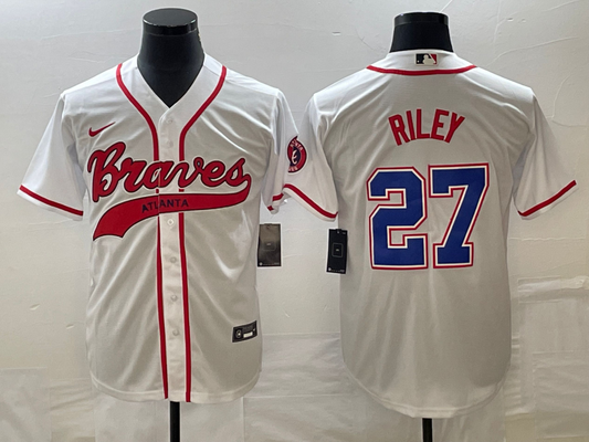 Men/Women/Youth Atlanta Braves Austin Riley #27 baseball Jerseys