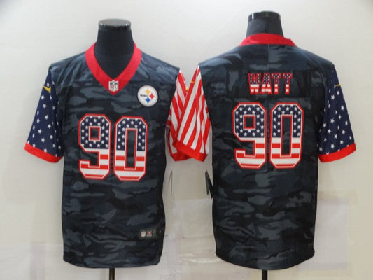 Adult Pittsburgh Steelers T. J. Watt NO.90 Football Jerseys