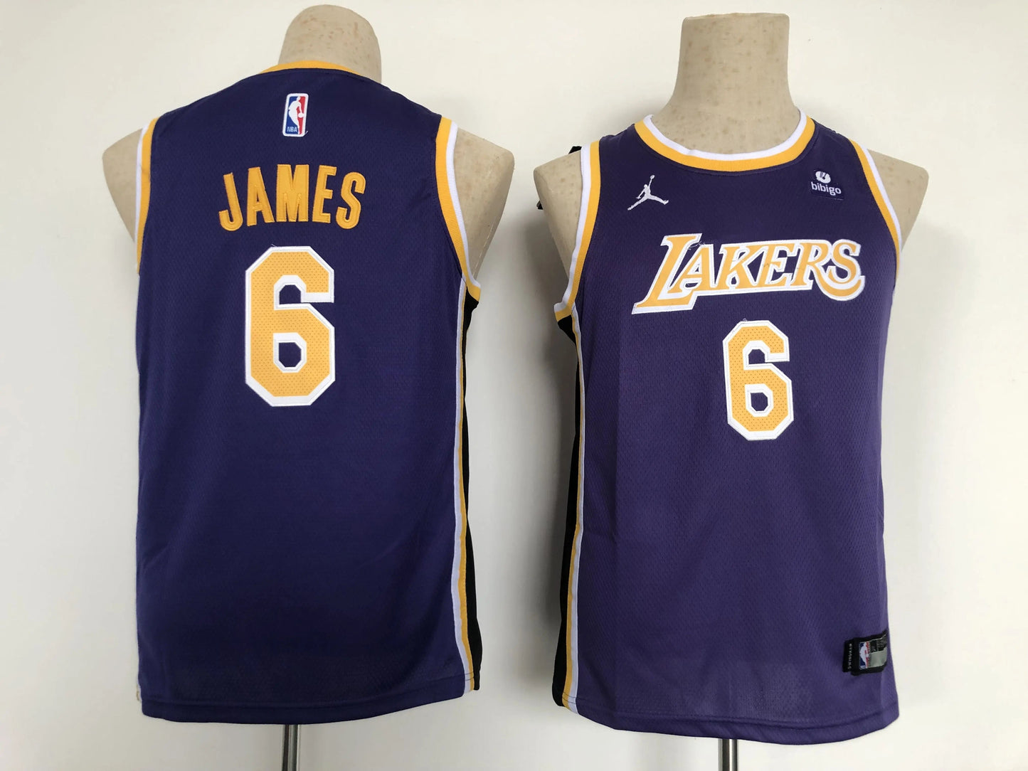 Kids Los Angeles Lakers James NO.6 Basketball Jersey
