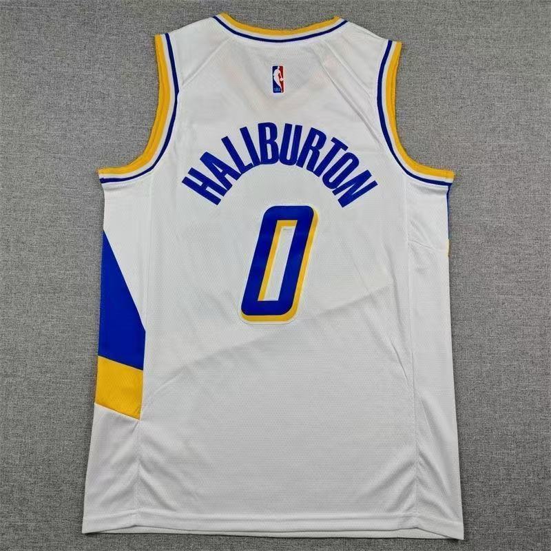 2026 Indiana Pacers Tyrese Haliburton NO.0 Basketball Jersey white
