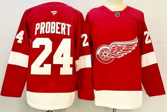 Men's Detroit Red Wings Bob Probert #24 Fanatics Red Player Jersey