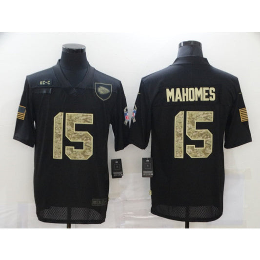 men/women/kids KC.Chiefs Mahomes NO.15 Black Football Jersey