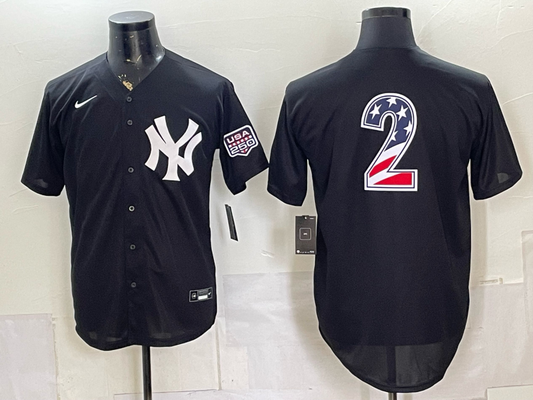Men/Women/Youth New York Yankees Derek Jeter NO.2 baseball Jerseys US flag version
