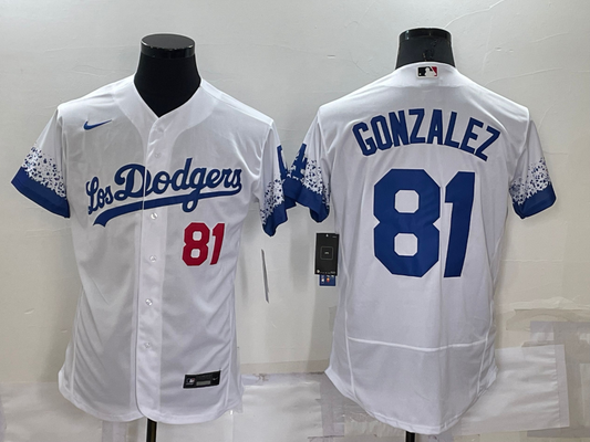 Men/Women/Youth Los Angeles Dodgers Victor González #81 baseball Jerseys
