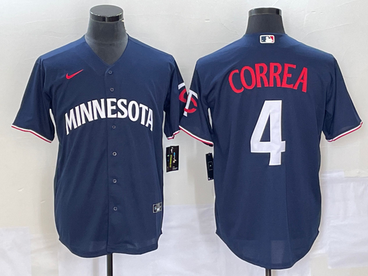 Men/Women/Youth Minnesota Twins Carlos Correa NO.4 baseball Jerseys