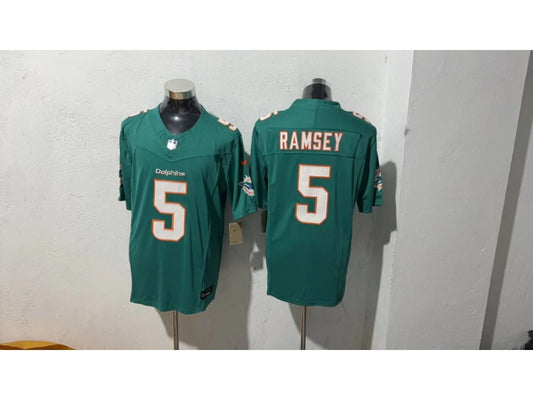 Adult Miami Dolphins Jalen Ramsey NO.5 Football Jerseys