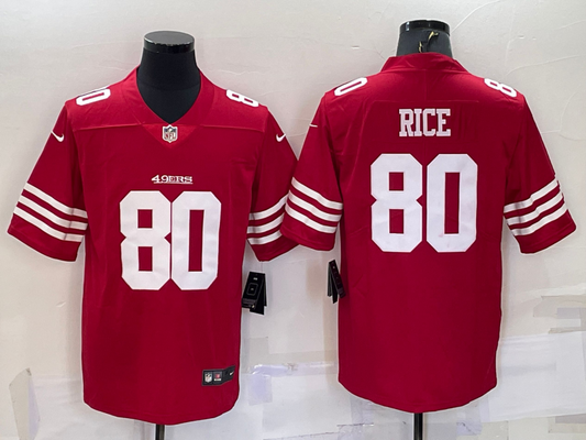 Adult San Francisco 49ers Jerry Rice NO.80 Football Jerseys