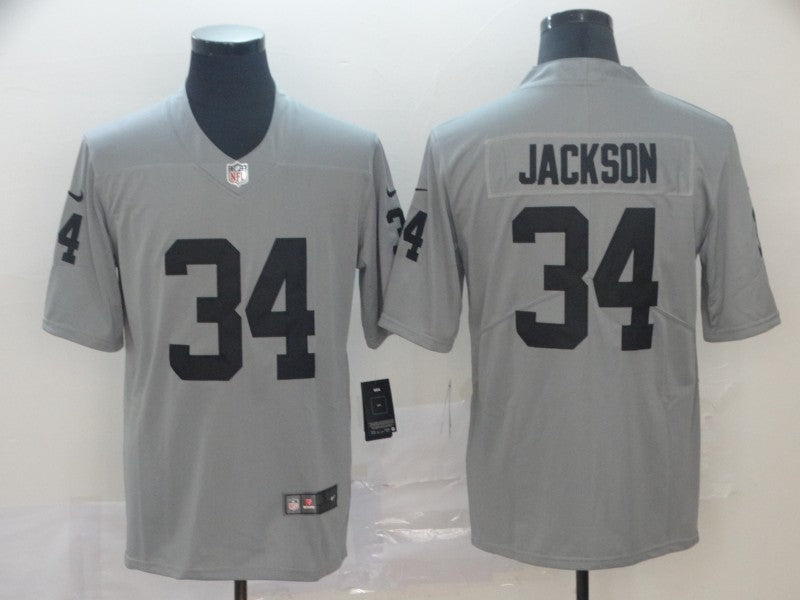 Adult ‎Oakland Raiders Bo Jackson NO.34 Football Jerseys