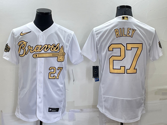 Men/Women/Youth Atlanta Braves Austin Riley #27 baseball Jerseys