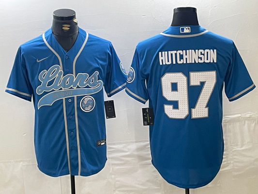 men/women/kids Detroit Lions Aidan Hutchinson  NO.97 football Jerseys