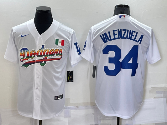 Men/Women/Youth Los Angeles Dodgers Fernando Valenzuela #34 baseball Jerseys