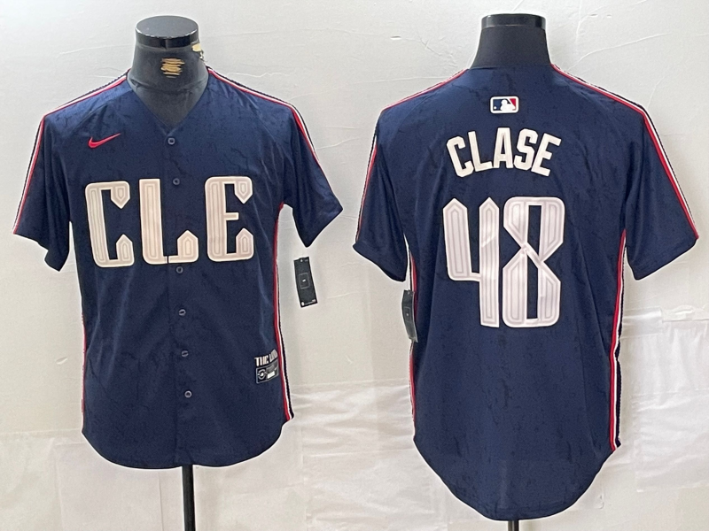 Men/Women/Youth Cleveland Indians Emmanuel Clase #48 baseball Jerseys