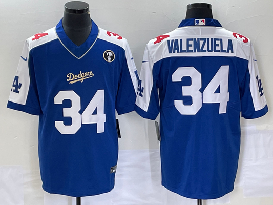 Men/Women/Youth Los Angeles Dodgers Fernando Valenzuela #34 baseball Jerseys