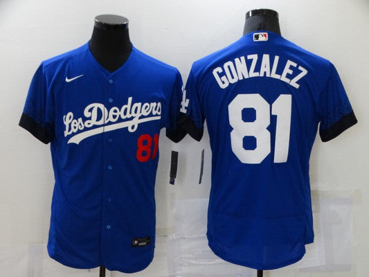 Men/Women/Youth Los Angeles Dodgers Victor González #81 baseball Jerseys