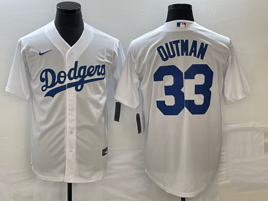 Men/Women/Youth Los Angeles Dodgers James Outman #33 baseball Jerseys