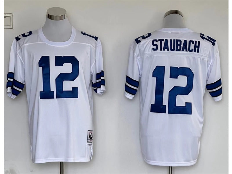 men/women/kids Dallas Cowboys Roger Staubach No.12 white Jersey