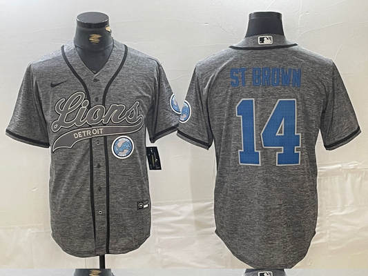 men/women/kids Detroit Lions Amon-Ra St. Brown NO.14 baseball Jerseys