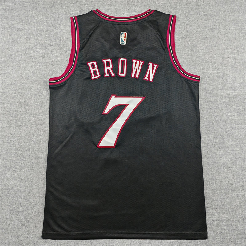 Philadelphia 76ers Jaylen Brown #7 swingman basketball jerseys black