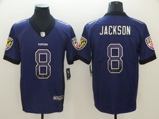Adult Baltimore Ravens Lamar Jackson NO.8 Football Jerseys