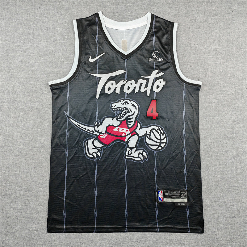Toronto Raptors Scottie Barnes NO.4 Basketball Jersey black