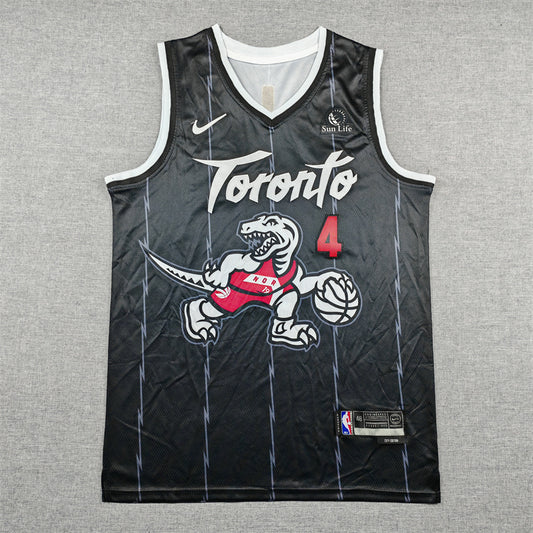 Toronto Raptors Scottie Barnes NO.4 Basketball Jersey black