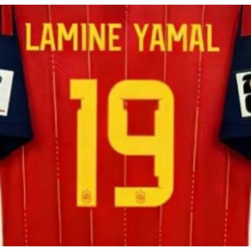 Spain Red & Gold world cup Soccer Jersey | National Team Fan Match Shirt