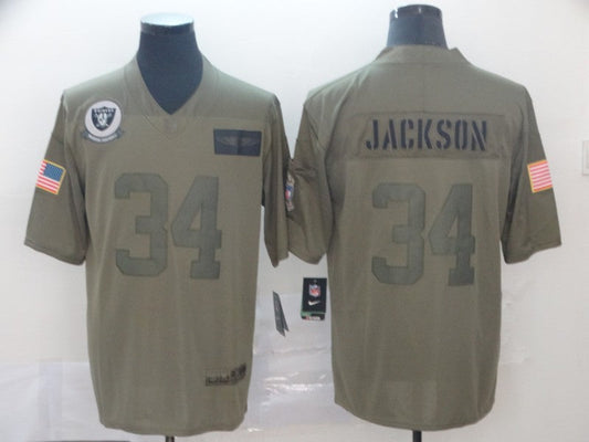 Adult ‎Oakland Raiders Bo Jackson NO.34 Football Jerseys