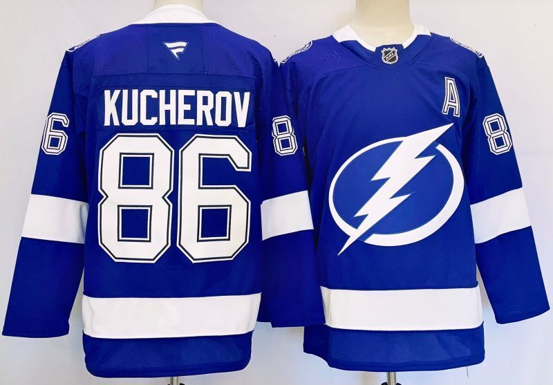Men's Tampa Bay Lightning Nikita Kucherov #86 Fanatics Blue Player Jersey