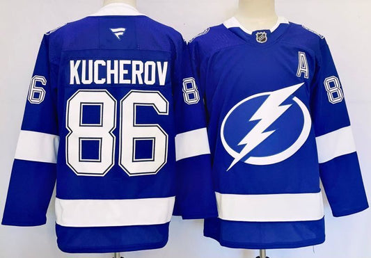 Men's Tampa Bay Lightning Nikita Kucherov #86 Fanatics Blue Player Jersey