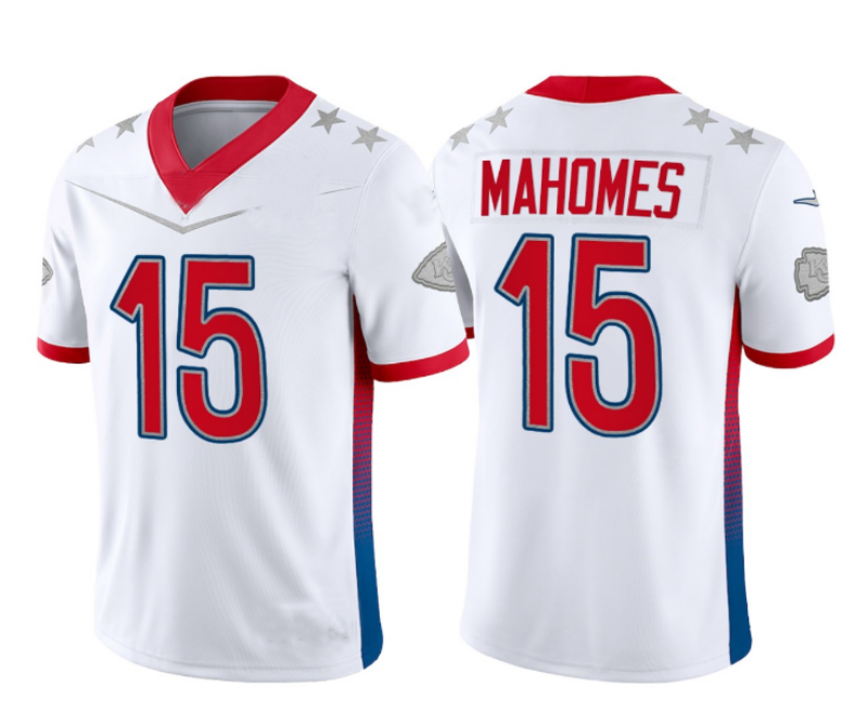 men/women/kids KC.Chiefs #15 Patrick Mahomes White 2022 Pro Bowl Vapor Untouchable Stitched Limited Jersey American Football Jerseys