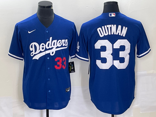 Men/Women/Youth Los Angeles Dodgers James Outman #33 baseball Jerseys