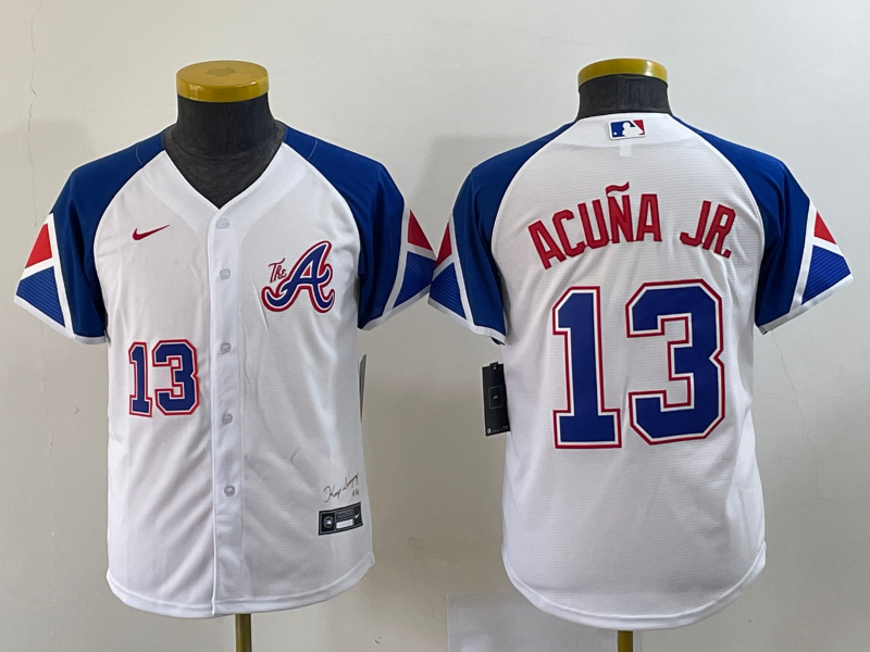 Men/Women/Youth Atlanta Braves Ronald Acuña Jr. #13 baseball Jerseys