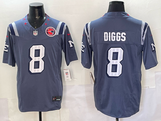 2025 new HOT!! Stefon Diggs #8 New England Patriots 2025 Player Name & Number FASTShip