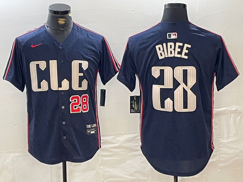 Men/Women/Youth Cleveland Indians Tanner Bibee #28 baseball Jerseys