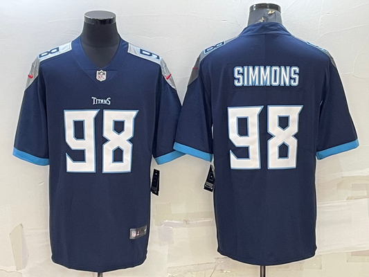 Adult Tennessee Titans Treylon Burks NO.98 Football Jerseys