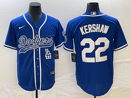 Men/Women/Youth Los Angeles Dodgers Clayton Kershaw #22 baseball Jerseys