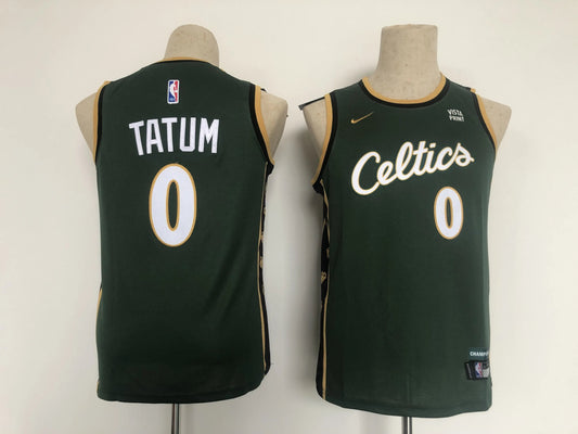 Kids Boston Celtics Jayson Tatum NO.0 Basketball Jersey