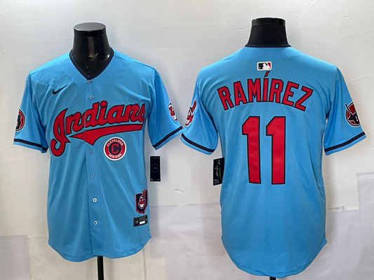 2025 new Men/Women/Youth Cleveland Indians Jose Ramirez #11 baseball Jerseys