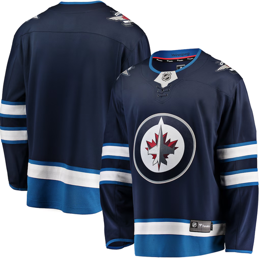 Men's Winnipeg Jets Fanatics Navy Blank Jersey