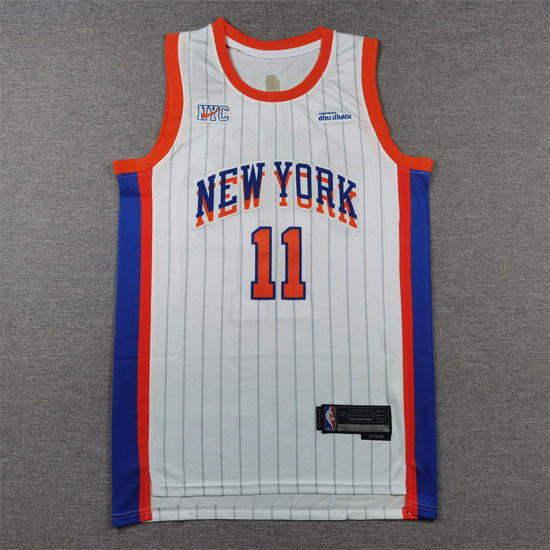 New York Knicks Jalen Brunson swingman jerseys S-2XL 2025 city version