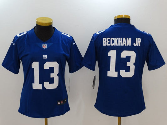 Women New York Giants Odell Beckham Jr. NO.13 Football Jerseys