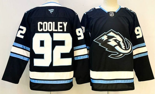 Men's Utah Mammoth Logan Cooley #92 Fanatics Black Player Jersey