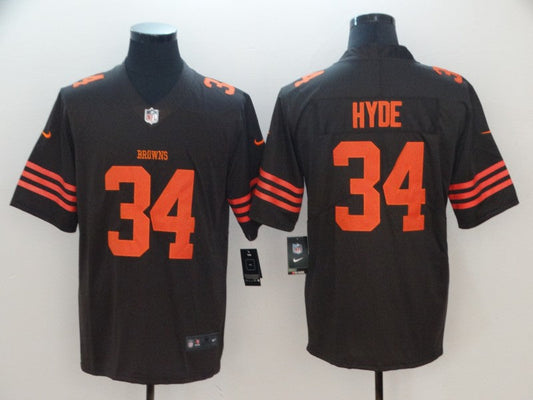 Adult Cleveland Browns Carlos Hyde NO.34 Football Jerseys