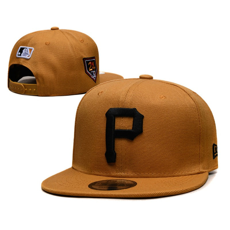 PITTSBURGH P Logo Flat Brim Adjustable Sports Fan Baseball Snapback Hats Unisex