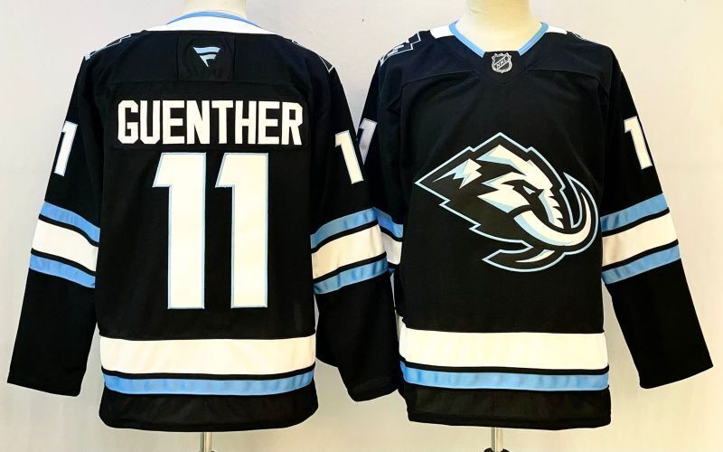 Men's Utah Mammoth Dylan Guenther #11 Fanatics Black Player Jersey