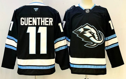 Men's Utah Mammoth Dylan Guenther #11 Fanatics Black Player Jersey