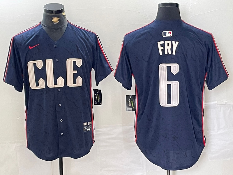 Men/Women/Youth Cleveland Indians David Fry #6 baseball Jerseys